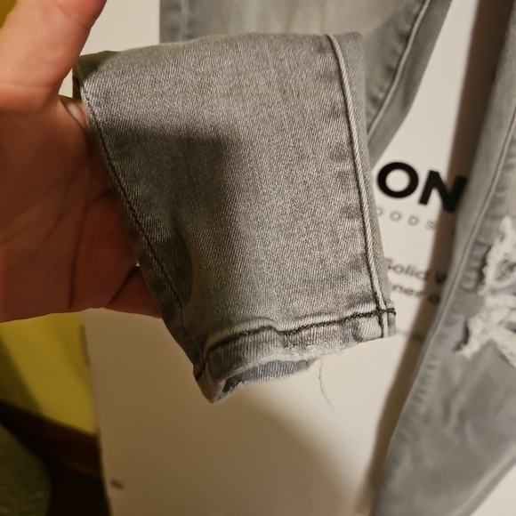 Women's Size 0 Short American Eagle Next Level Stretch Jegging Gray Denim Jeans - Picture 5 of 11